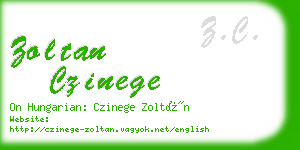 zoltan czinege business card
